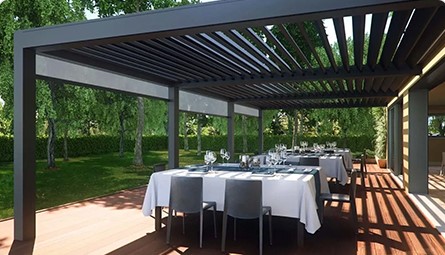 Pavillons im Freien werden intelligenter und umweltfreundlicher.