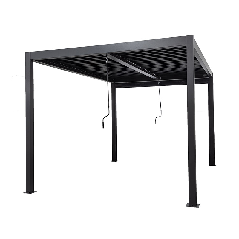 Kleine Jalousien Outdoor Garten Wasserdichte Lamellen-Pergola