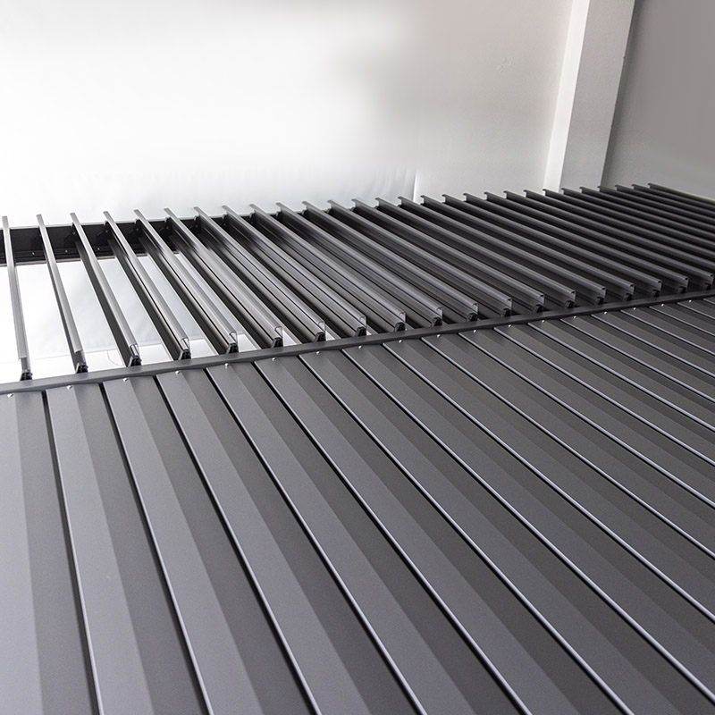 Kleine Jalousien Outdoor Garten Wasserdichte Lamellen-Pergola