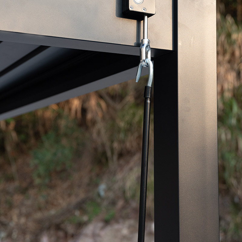 Große Jalousien-Sonnenschutz Aluminium-Lamellen-Pergola für den Außenbereich