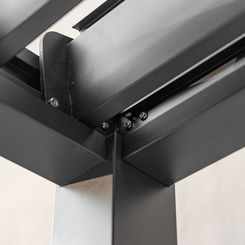 Große Jalousien-Sonnenschutz Aluminium-Lamellen-Pergola für den Außenbereich