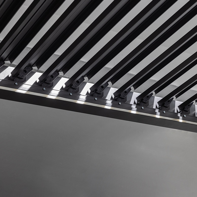 Kleine Jalousien Outdoor Garten Wasserdichte Lamellen-Pergola