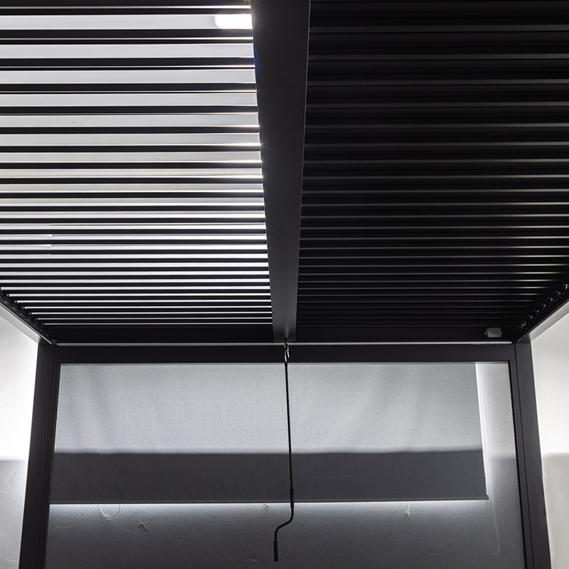 Kleine Jalousien Outdoor Garten Wasserdichte Lamellen-Pergola