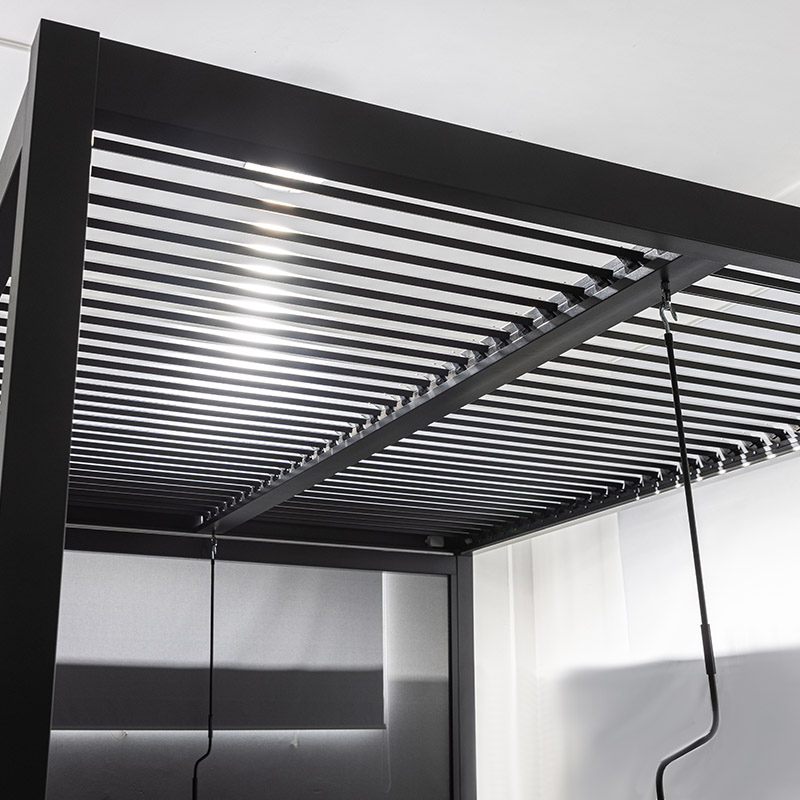 Kleine Jalousien Outdoor Garten Wasserdichte Lamellen-Pergola