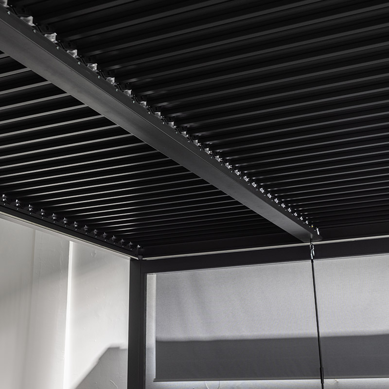 Kleine Jalousien Outdoor Garten Wasserdichte Lamellen-Pergola