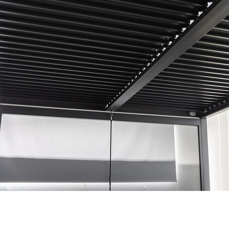 Kleine Jalousien Outdoor Garten Wasserdichte Lamellen-Pergola