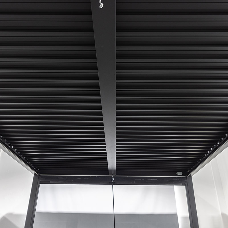 Kleine Jalousien Outdoor Garten Wasserdichte Lamellen-Pergola