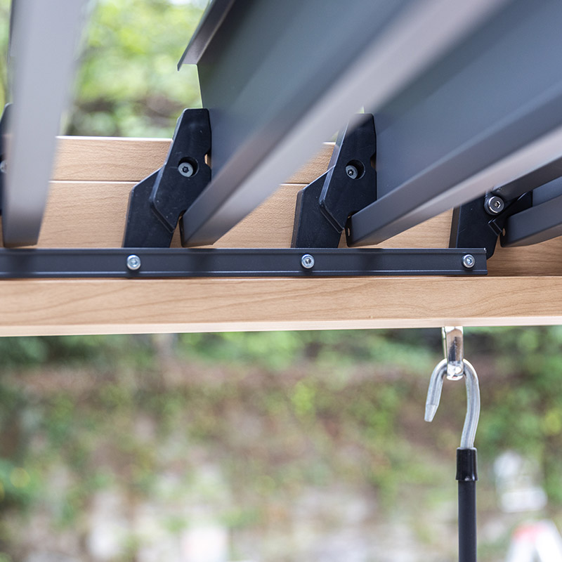 Kleine Jalousien Outdoor Garten Wasserdichte Lamellen-Pergola