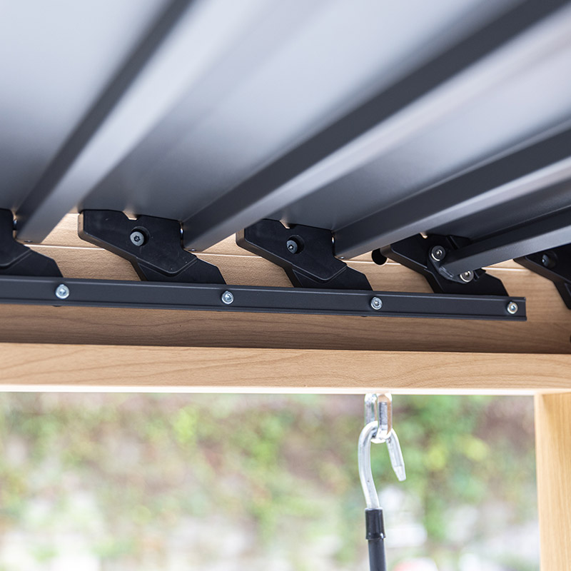 Kleine Jalousien Outdoor Garten Wasserdichte Lamellen-Pergola