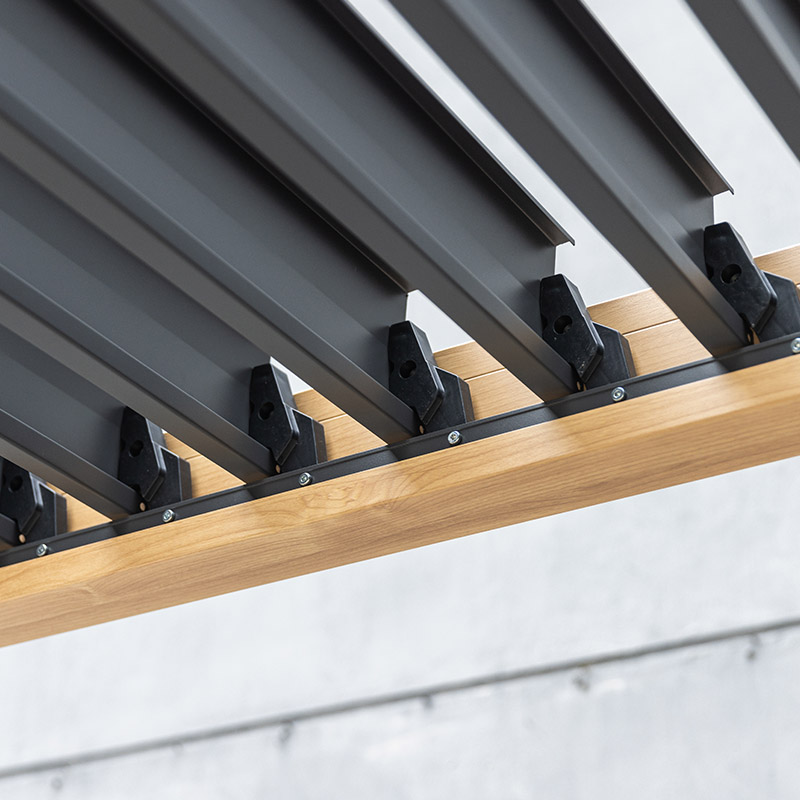 Kleine Jalousien Outdoor Garten Wasserdichte Lamellen-Pergola