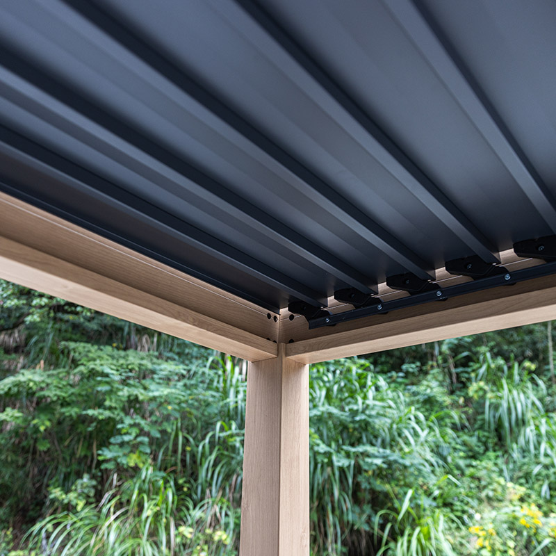 Kleine Jalousien Outdoor Garten Wasserdichte Lamellen-Pergola